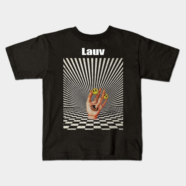 Illuminati Hand Of Lauv Kids T-Shirt by Beban Idup